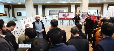 پرسنل اداره کل تبلیغات اسلامی اصفهان از نمایشگاه معنویت در اسارت بازدید کردند