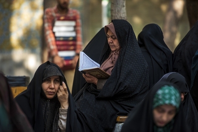 جلوه‌هایی از مراسم جزء خوانی قرآن کریم در چهارباغ اصفهان