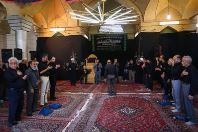 مراسم و قافله عزاداری عزاداران امام جعفر صادق (ع) برگزار شد