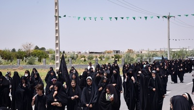 قافله عزاداری سالروز شهادت امام صادق (ع) در دولت آباد اصفهان