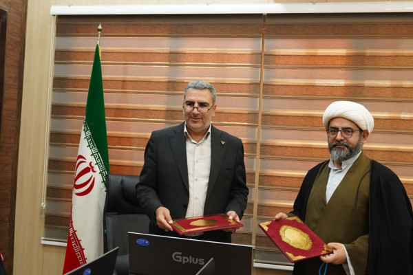 امضای تفاهم نامه اداره کل تبلیغات اسلامی خوزستان و راه آهن جنوب