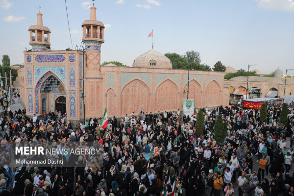 Marcha kilométrica de Ghadir en las provincias