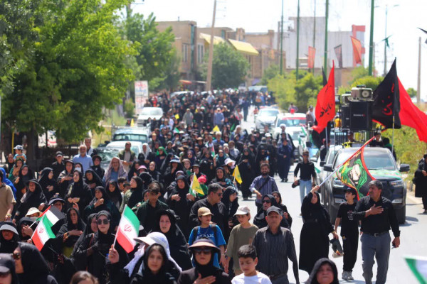 مراسم پیاده روی جاماندگان اربعین در یاسوج برگزار شد