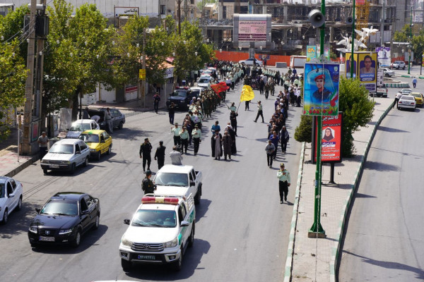 دسته روی عزاداری در ماتم پیامبر و امام حسن علیه سلام برگزار شد