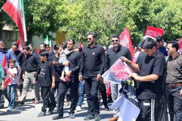 مراسم دلدادگان حسین علیه‌السلام؛ جاماندگان اربعین سقز